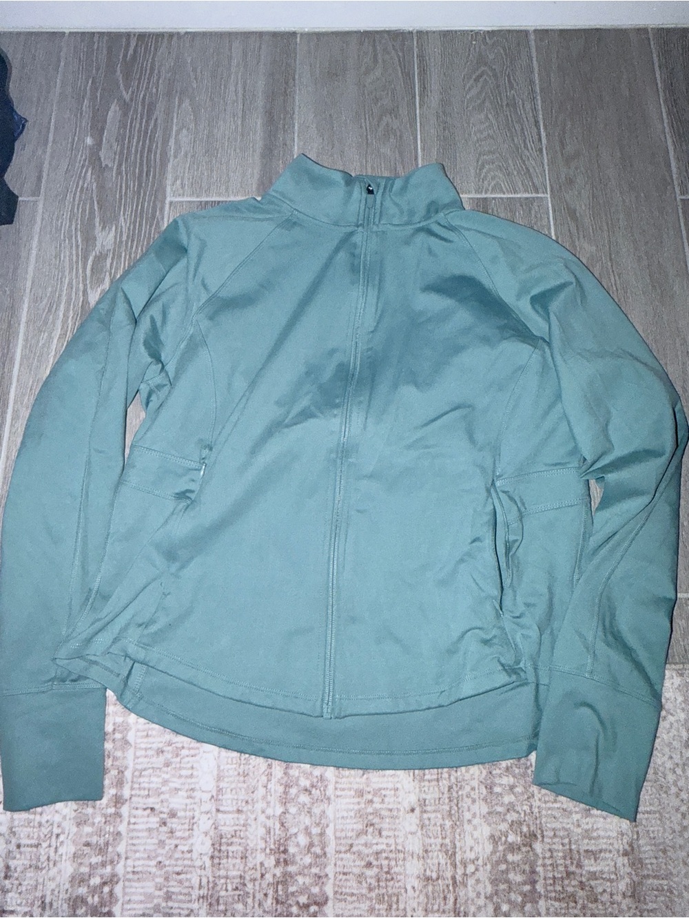 Jockey Teal Zip-Front Active Jacket